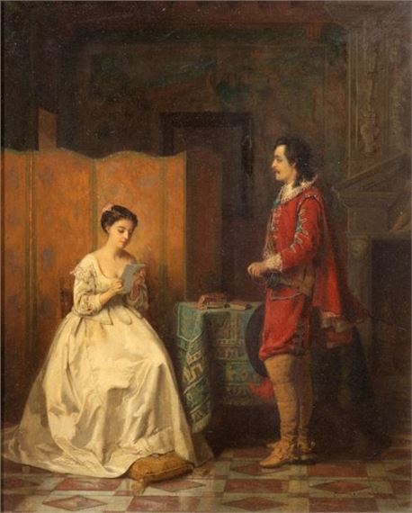 Eugène Accard | The letter | MutualArt