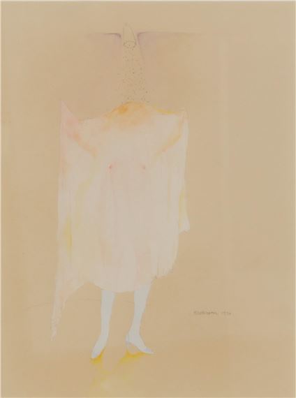 Strip teasing in pink, 1970 by Morris Broderson, 1970