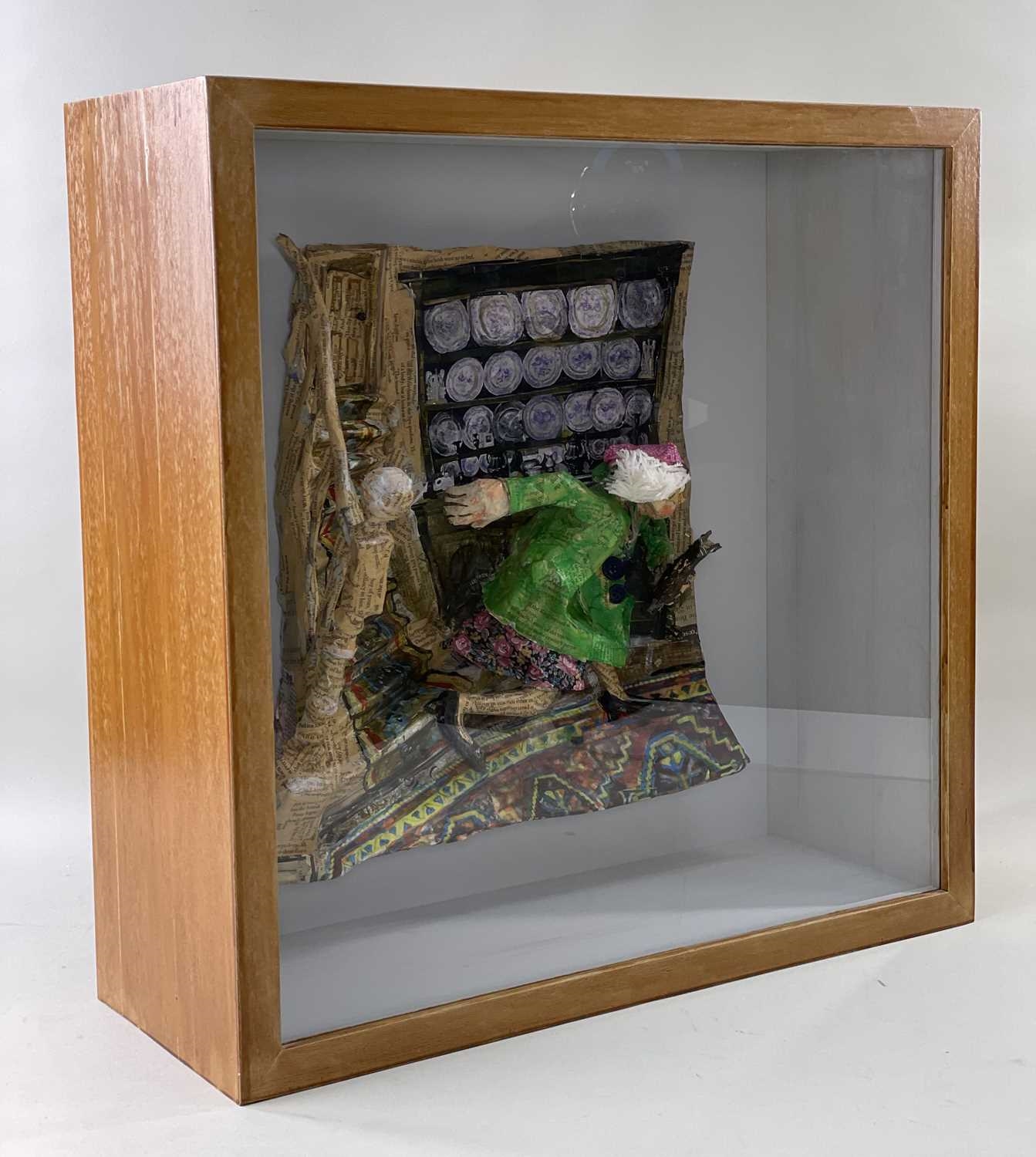 Artwork by Luned Rhys Parri, Hiwmor Pobol Capel, Made of 3D mixed media