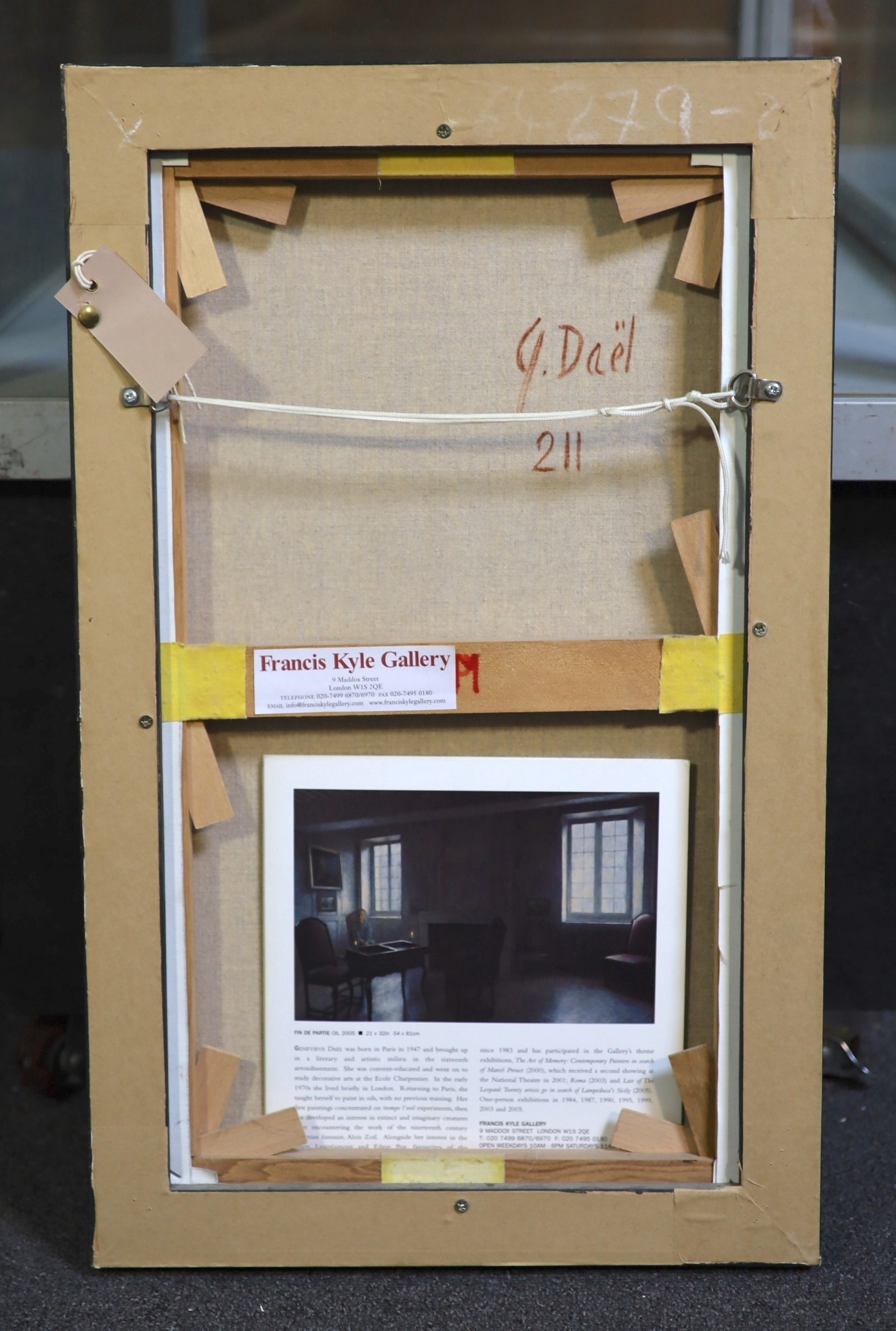 Artwork by Genevieve Dael, Que le Jour Finisse', Made of oil on canvas