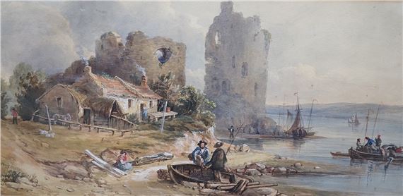 Flint Castle by Louis Laurent Raze