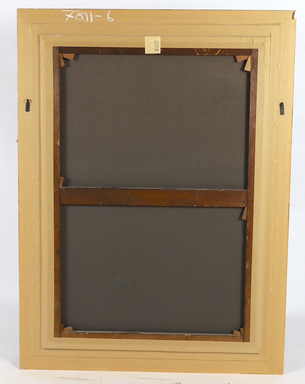 Artwork by John Frank Swingler, Still life of fruits, a gold vessel and a mandolin upon a table top, Made of oil on canvas