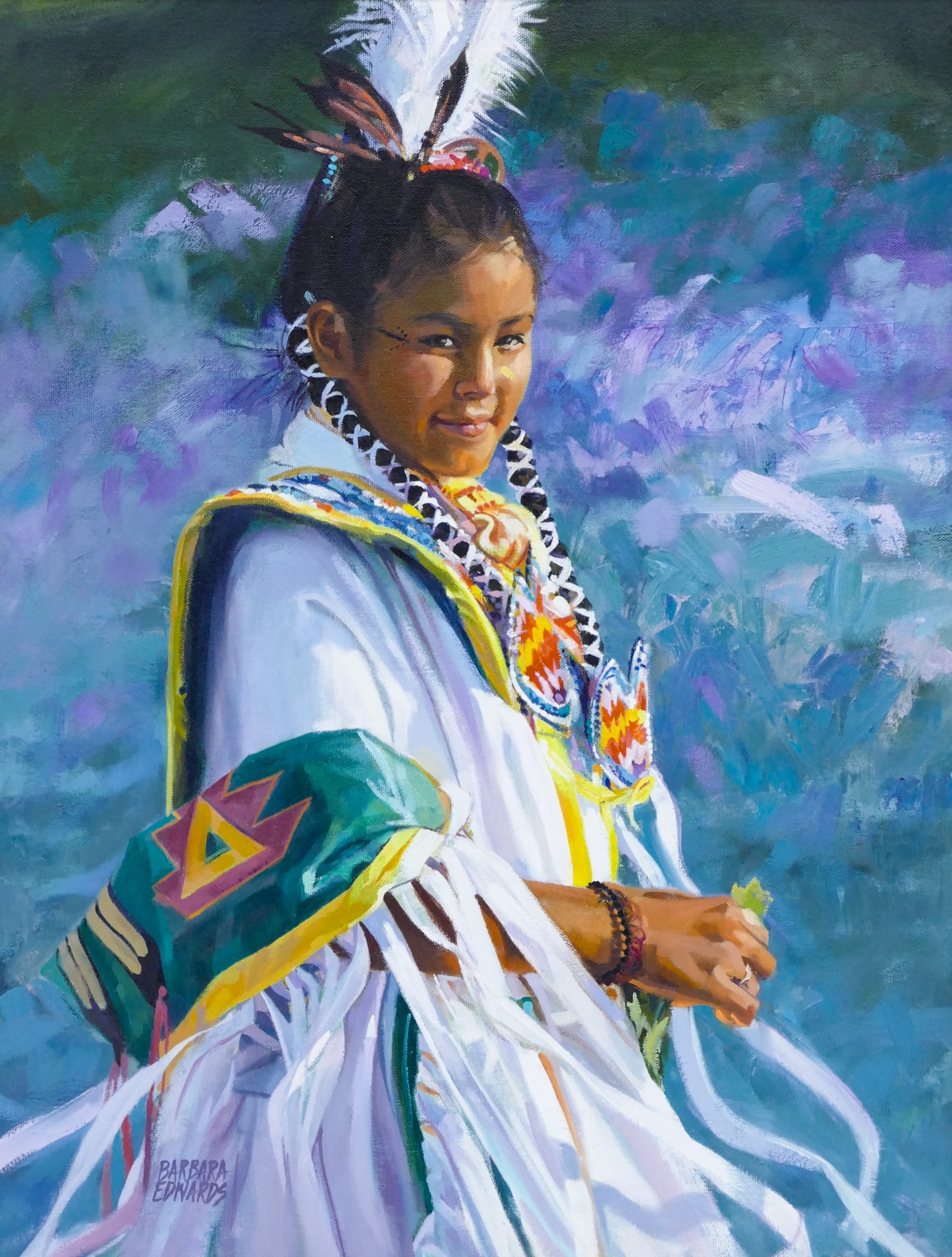 Barbara Summers Edwards | White Feather | MutualArt