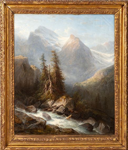 François Diday | Paysage montagneux (Wetterhorn) | MutualArt