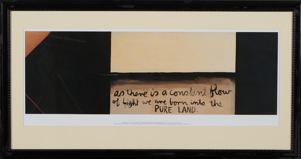 COLIN McCAHON As There Is A Constant Flow Of Light We Are Born Into The Pure by Colin McCahon