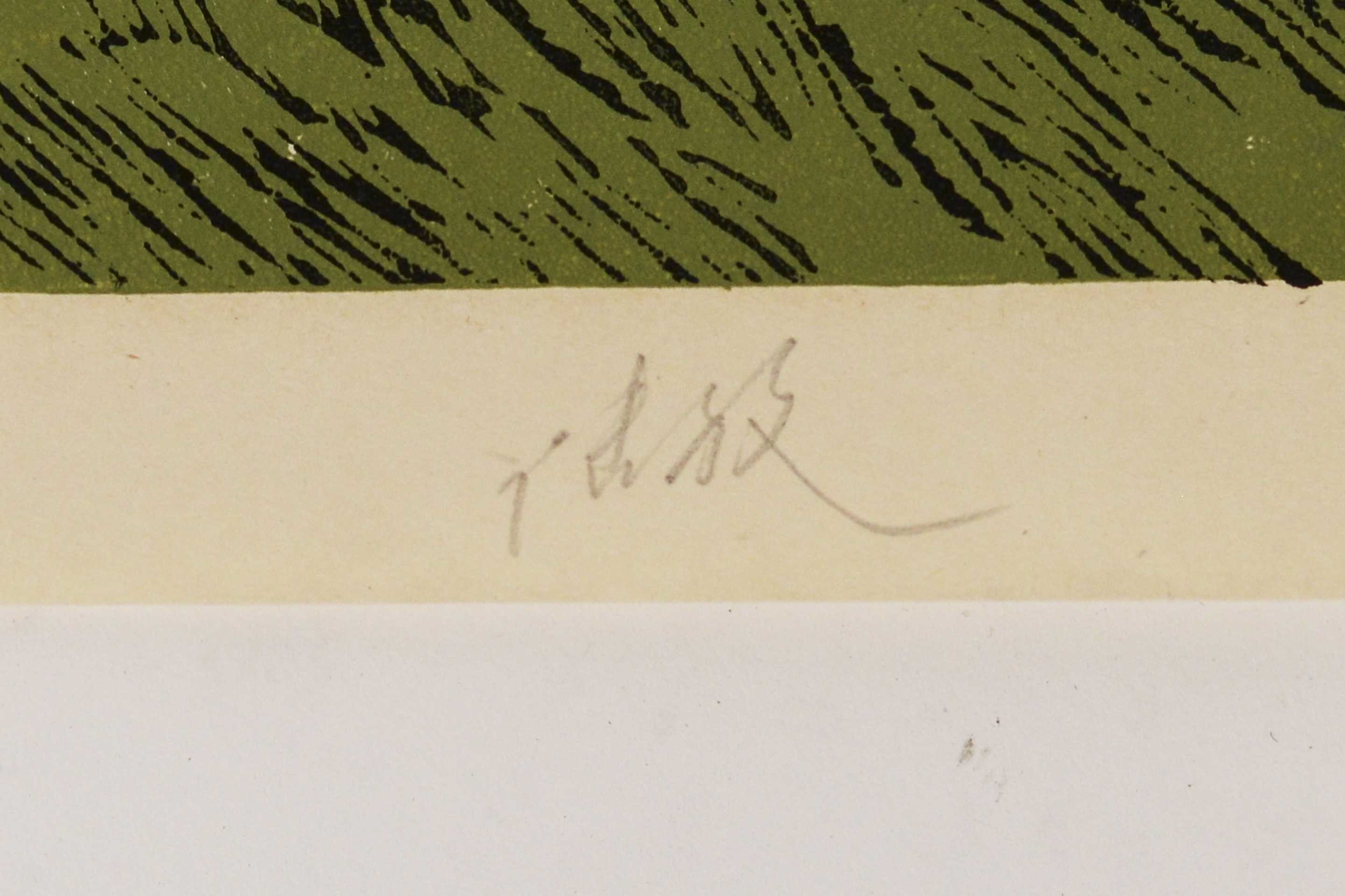 Artwork by Lu Fang, The great wall, Made of woodcuts on paper