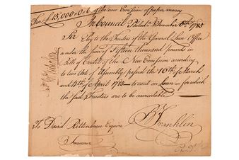 Highlights from RR Auction Include Rare Photos and Document Signed by Ben Franklin Amongst Other Items