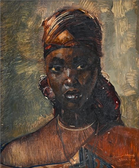 Portrait of a woman, Goma, 1939 by Clement Serneels, 1939