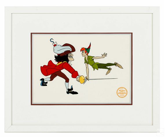 Unknown | PETER PAN & HOOK ANIMATION CEL (1953) | MutualArt