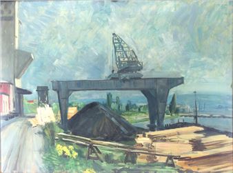 Hafen Weil am Rhein - Hermann Burte