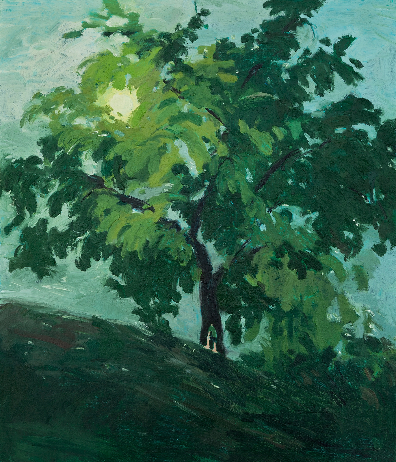 Artwork by Yoo Suzy, Uphill road, Made of oil on canvas