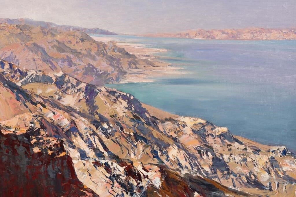 Artwork by Alan Robert Colquhoun Grieve, Untitled - Seascape, Made of oil on board