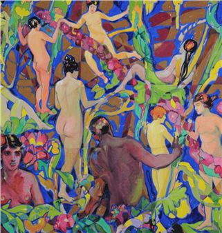 Installation view of Alice Schille exhibition at Canton Museum of Art.