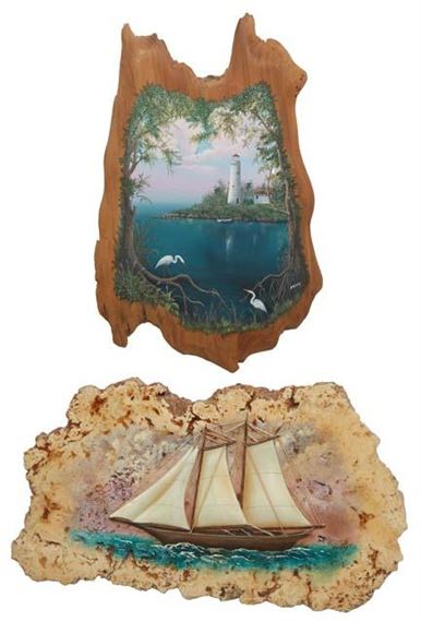 View of a Lighthouse with Two Egrets, - Bill Zeleny