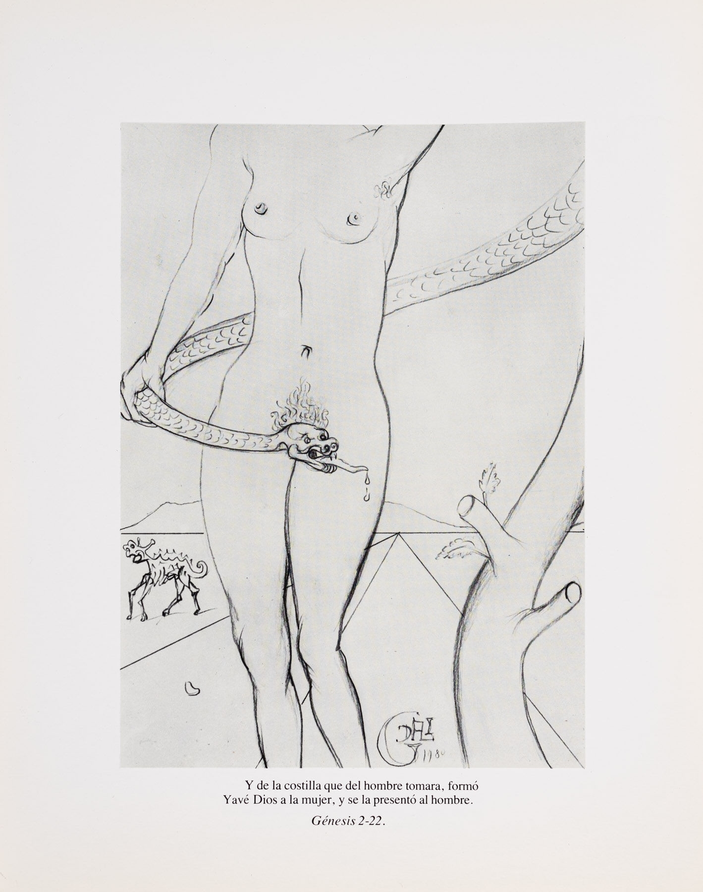 Genesis 2-22 by Salvador Dalí, 1980