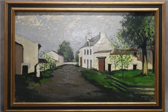 Robert Humblot | View of an alley in a village | MutualArt
