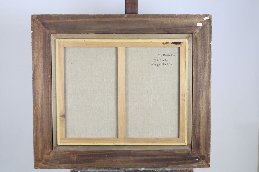 Artwork by César Bolletti, Meeting of two oil on canvas: La place Massena à Nice, Made of oil on canvas