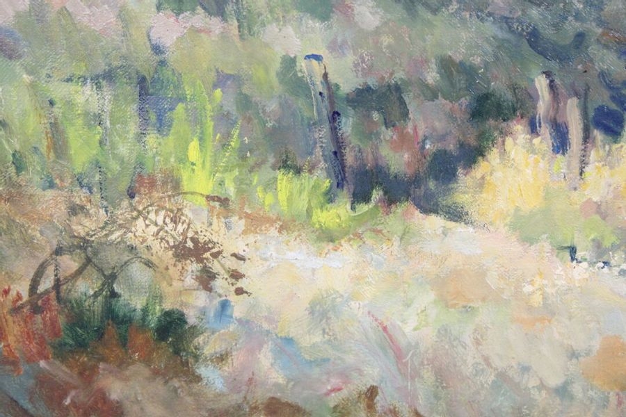 Artwork by Gaston Dolbeau, Marshes of Chateauneuf - Vendée, Made of oil on canvas