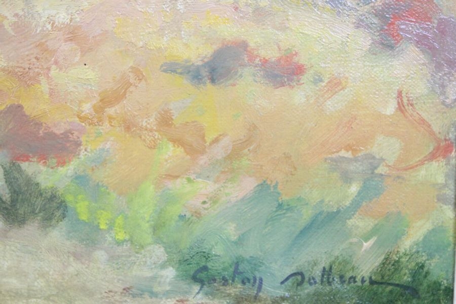 Artwork by Gaston Dolbeau, Marshes of Chateauneuf - Vendée, Made of oil on canvas