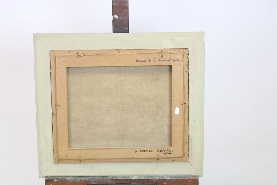 Artwork by Gaston Dolbeau, Marshes of Chateauneuf - Vendée, Made of oil on canvas