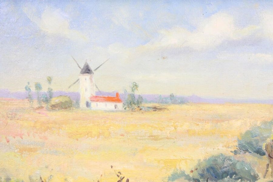 Artwork by Gaston Dolbeau, Marshes of Chateauneuf - Vendée, Made of oil on canvas