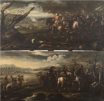 Scenes of battles - Ercole Graziani the Elder