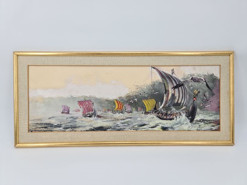 Gouache Originale De Bob Morane Par René Follet – Murs D'Ananké – Pièce Unique !