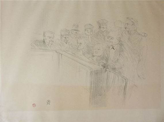 n°14 ... at the bar by Henri de Toulouse-Lautrec, 1896