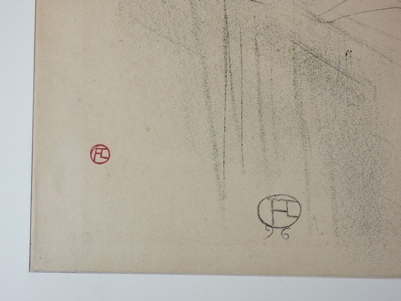 Artwork by Henri de Toulouse-Lautrec, n°12 le retour à la barre, Made of lithograph