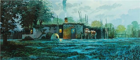 Ken R. Watson | Santa Fe Night | MutualArt