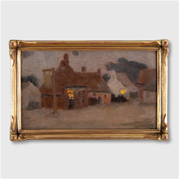 Buildings at Dusk by E. Phillips Fox