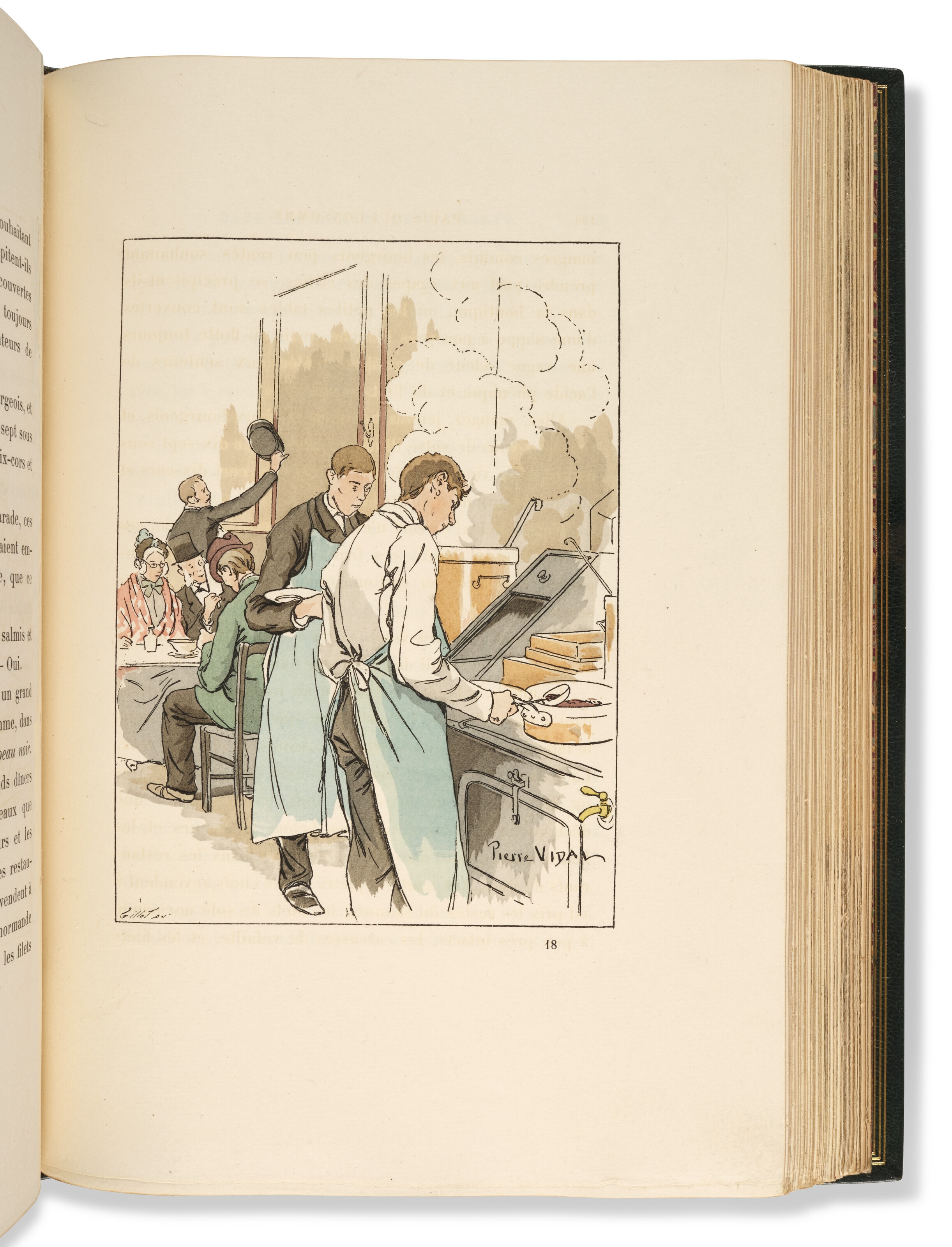 Artwork by Émile Goudeau, Pierre Vidal, Paris qui consomme. Paris : imprimé pour Henri Beraldi, ., Made of color compositions