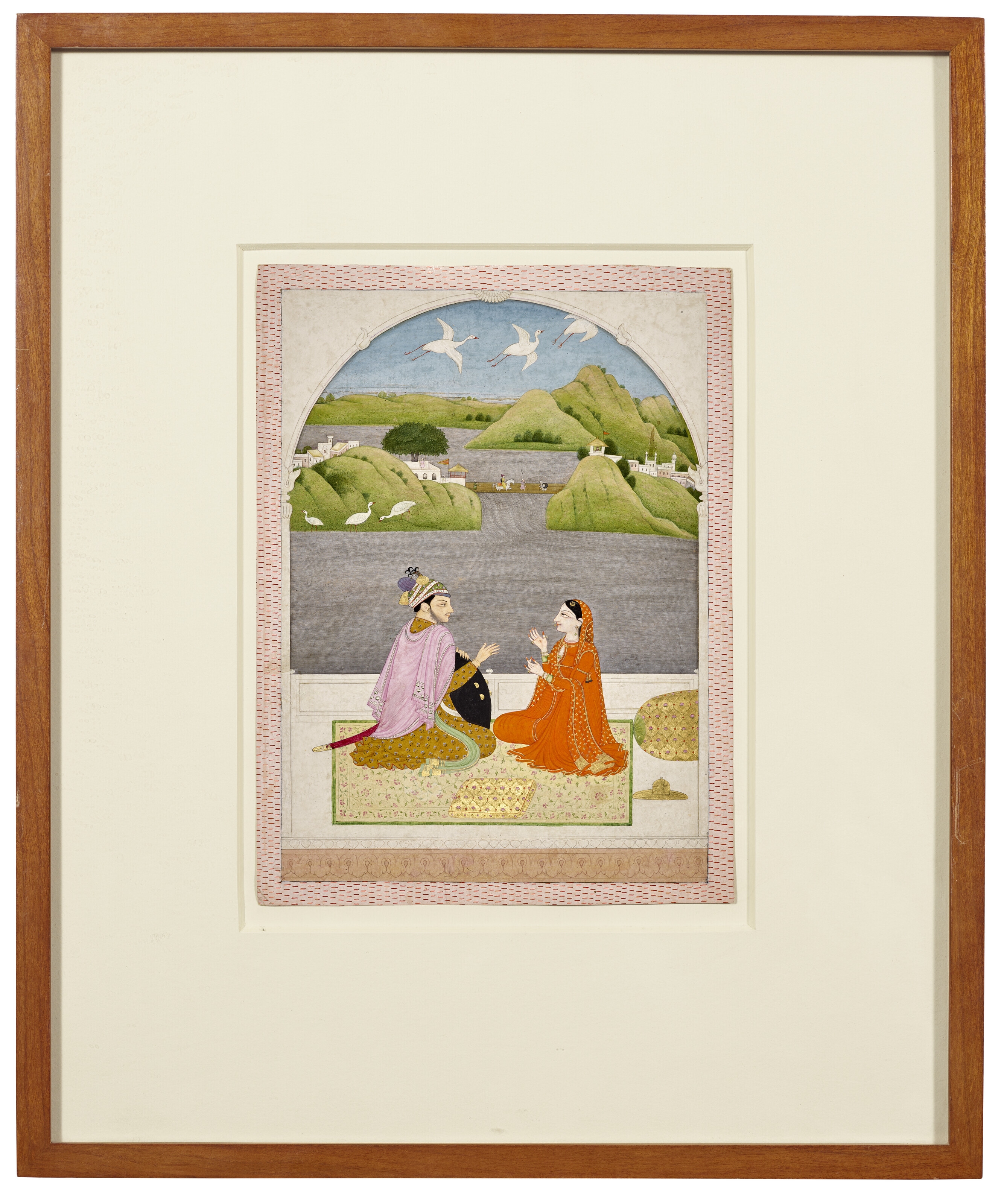 Artwork by Guler School, 19th Century, A PAINTING FROM A BARAMASA SERIES: PAUSHA, Made of PAINTING