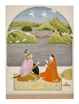 A PAINTING FROM A BARAMASA SERIES: PAUSHA - Guler School, 19th Century