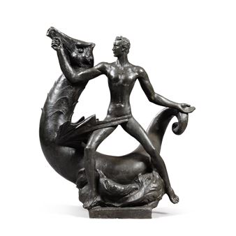 Man and Seahorse - Antonio de Val