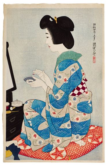 Rouge ( Kuchibeni ) by Shinsui Ito, 1929