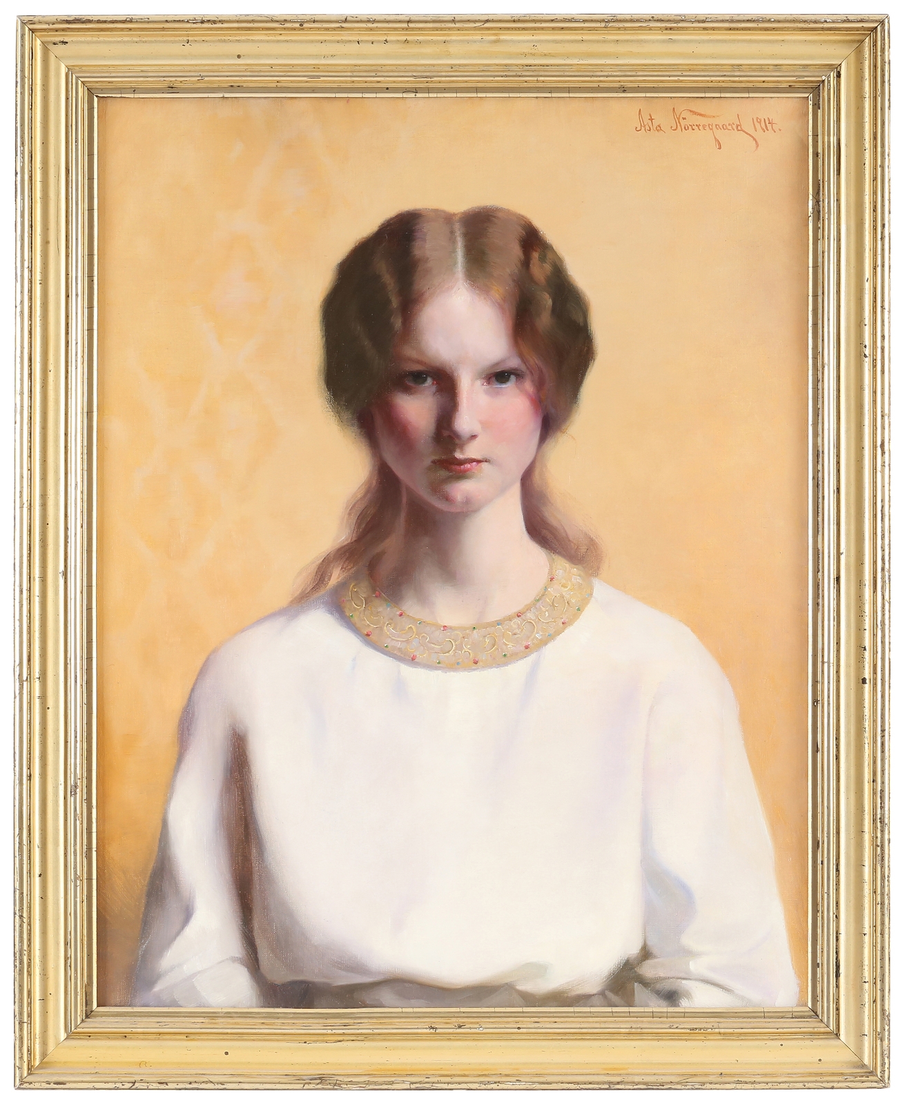 Portrett av Petra Gedde (gift Scheel) - Asta Nørregaard