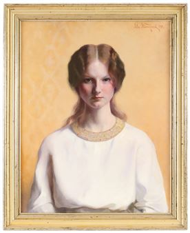 Portrett av Petra Gedde (gift Scheel) - Asta Nørregaard