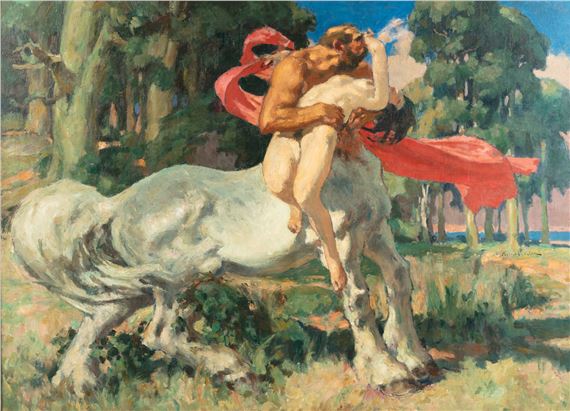 Nessus Abducting Dejanira by Fernand Allard L'Olivier