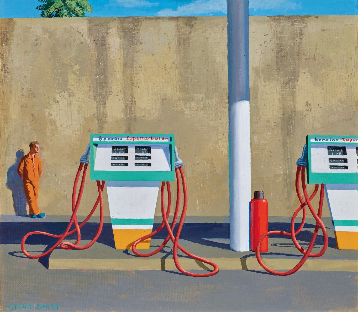 Study for The Petrol Station by Jeffrey Smart, 1975