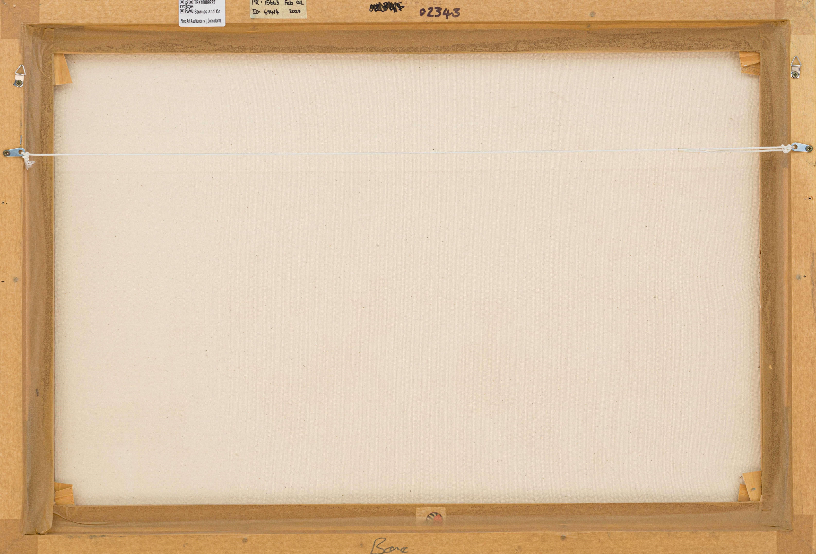 Artwork by Misheck Gudo, Zunde reMambo (King's Granary), Made of acrylic on canvas