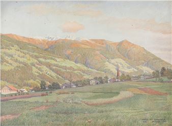 Motiv aus dem Zillertal - Hugo Karl Swoboda