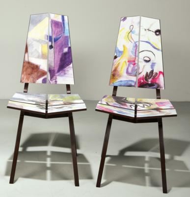 Zwei Stühle aus der Serie Materia - Grazia Fanfani