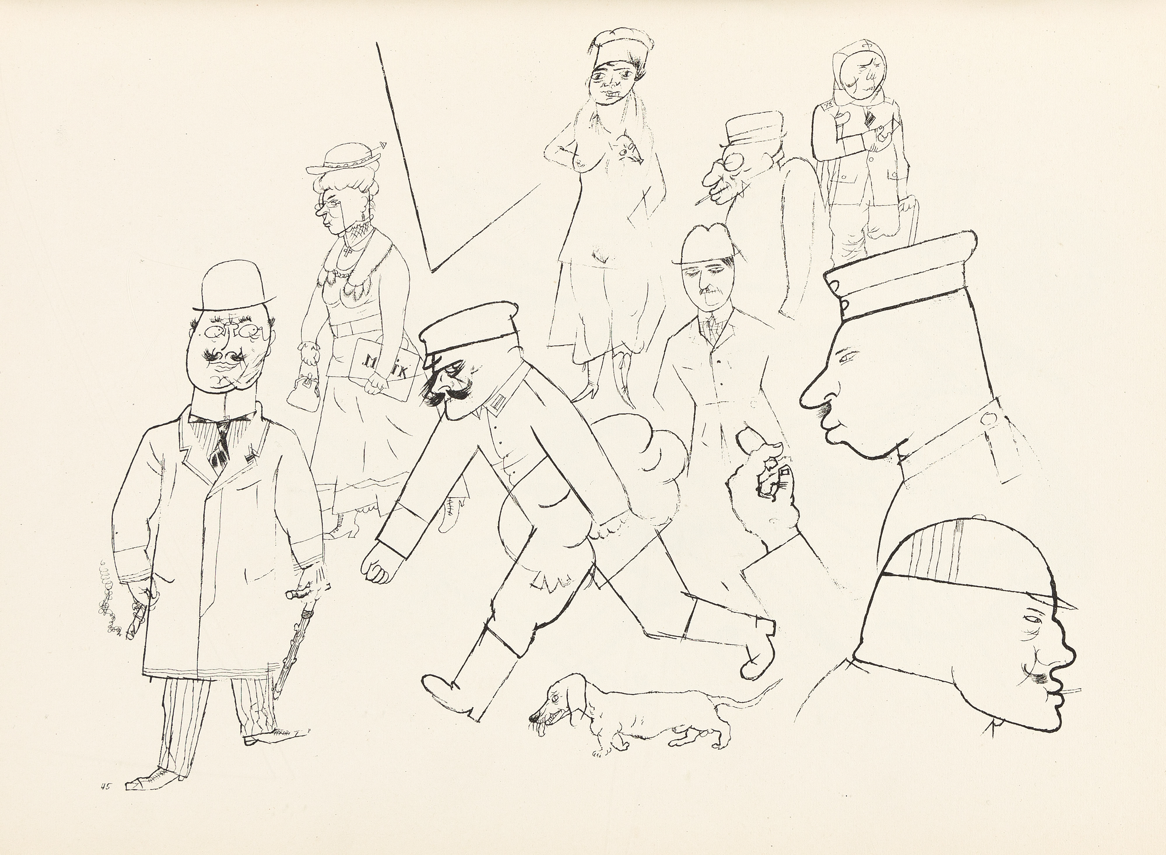 Artwork by George Grosz, Ecce Homo, Made of offset lithographs