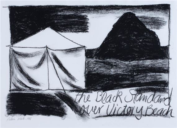 The Black Standard over Victory Beach