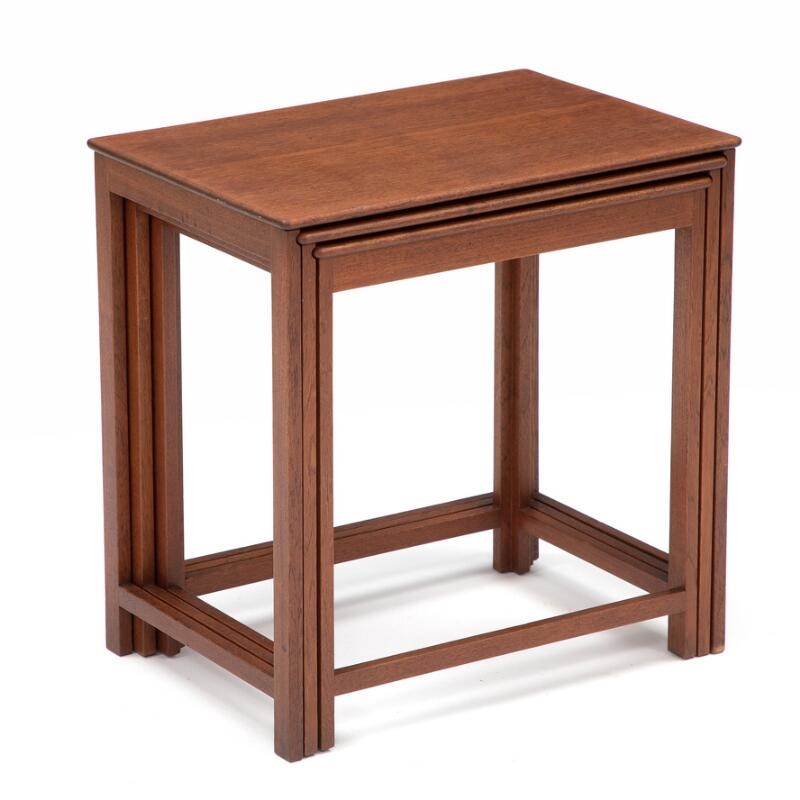 Jacob Kjaer | A set of three teak nesting tables (1956) | MutualArt