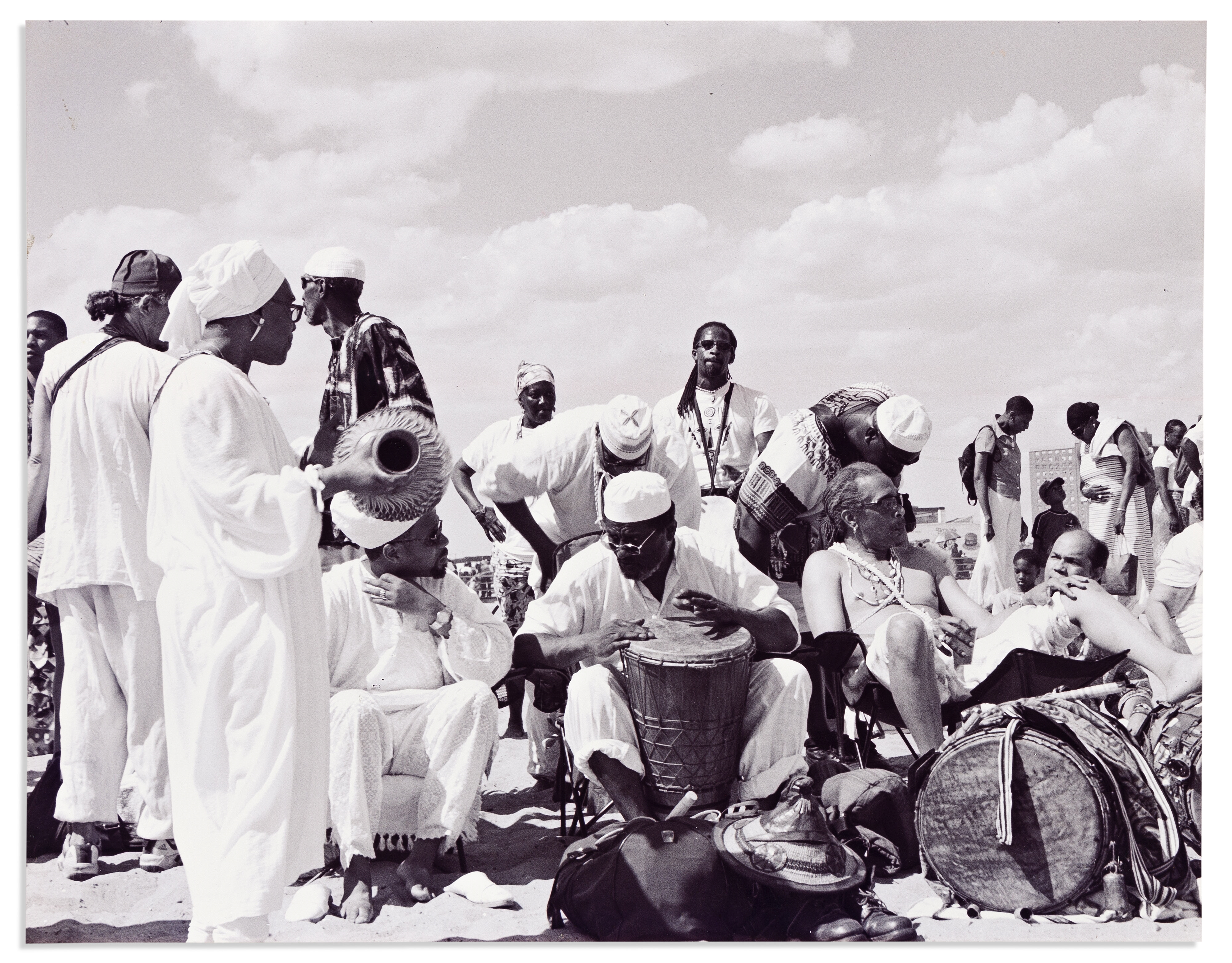 Artwork by Azim N. Thomas, Tribute to the Ancestors of the Middle Passage, Made of Photograph
