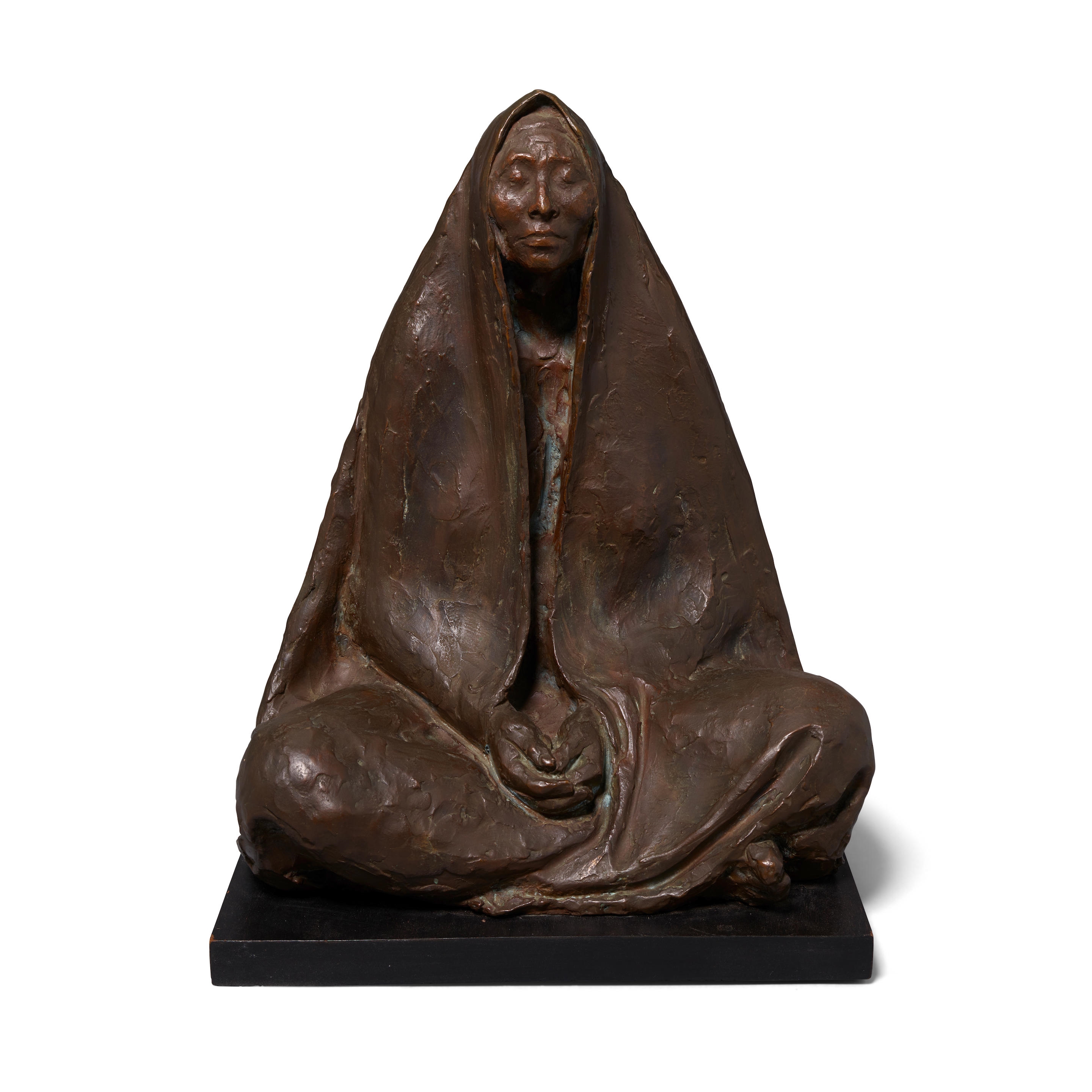 Francisco Zuñiga Mujer Sentada con Rebozo Orante (1972) MutualArt