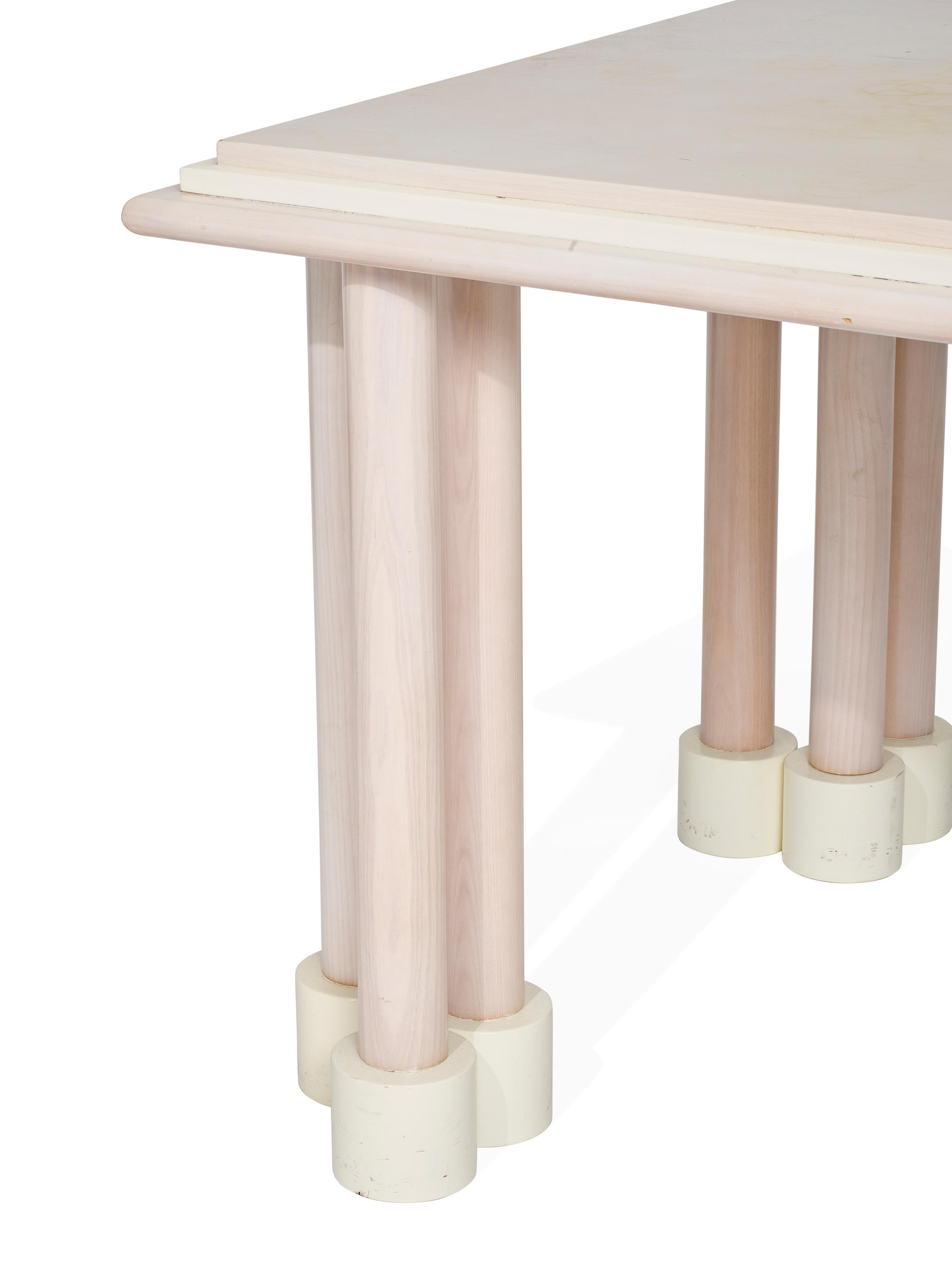 Ettore Sottsass Custom Desk with Columnar Legs (1989) MutualArt