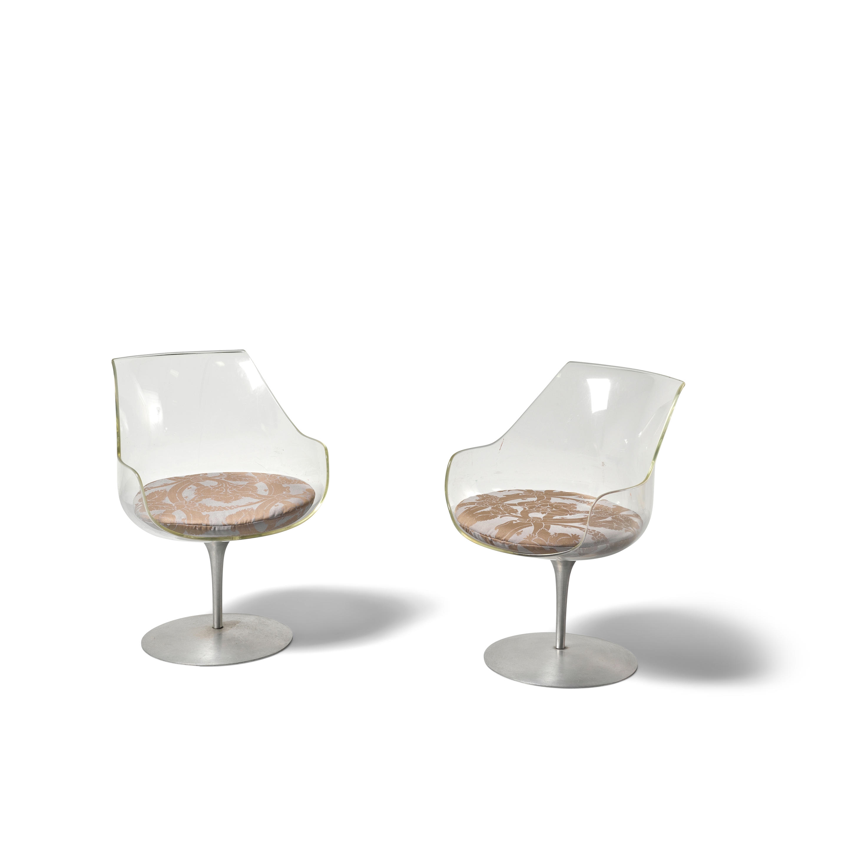 Erwine & Estelle Laverne | Pair of Champagne Chairs | MutualArt
